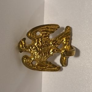 Vintage Brass Eagle Hook
